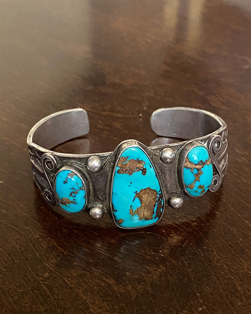 Navajo Candelaria Turquoise Bracelet