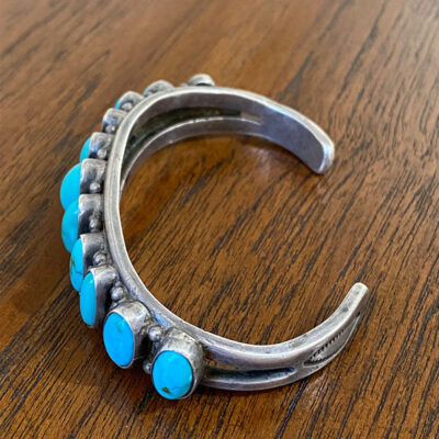 Great Navajo Turquoise Row Bracelet