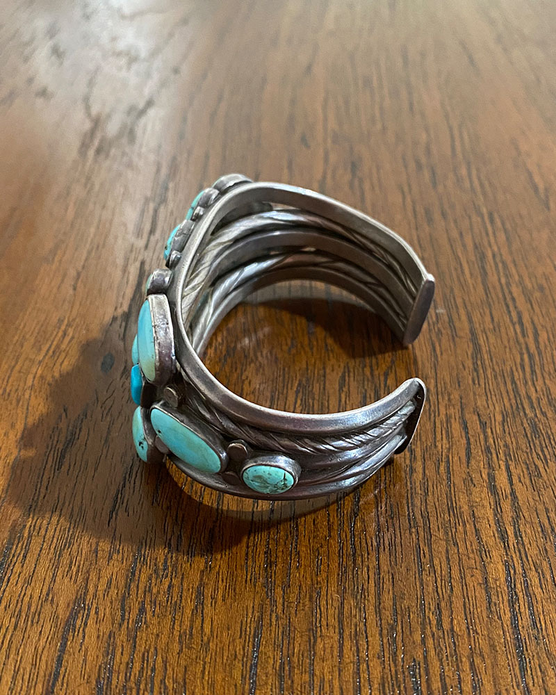 Navajo Turquoise Cluster Bracelet