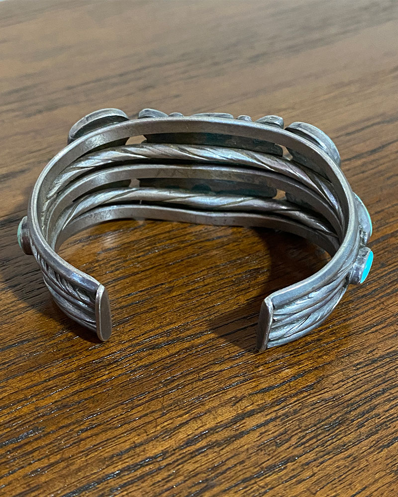 Navajo Turquoise Cluster Bracelet