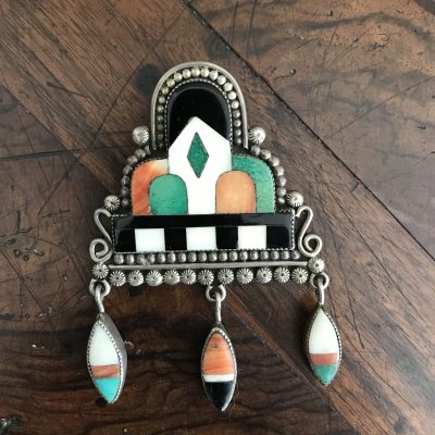 Extraordinary Zuni Raincloud Pin