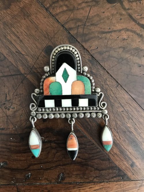 Extraordinary Zuni Raincloud Pin