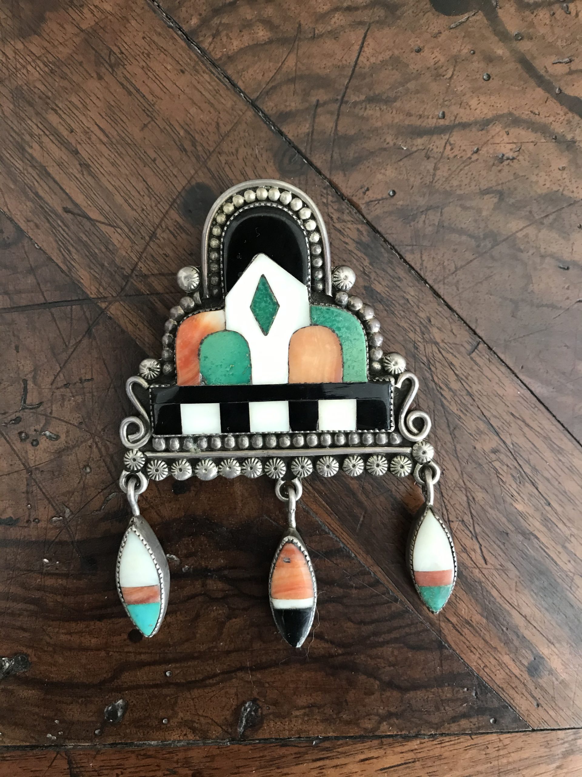 Extraordinary Zuni Raincloud Pin
