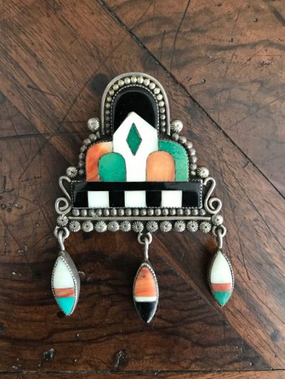 Extraordinary Zuni Raincloud Pin