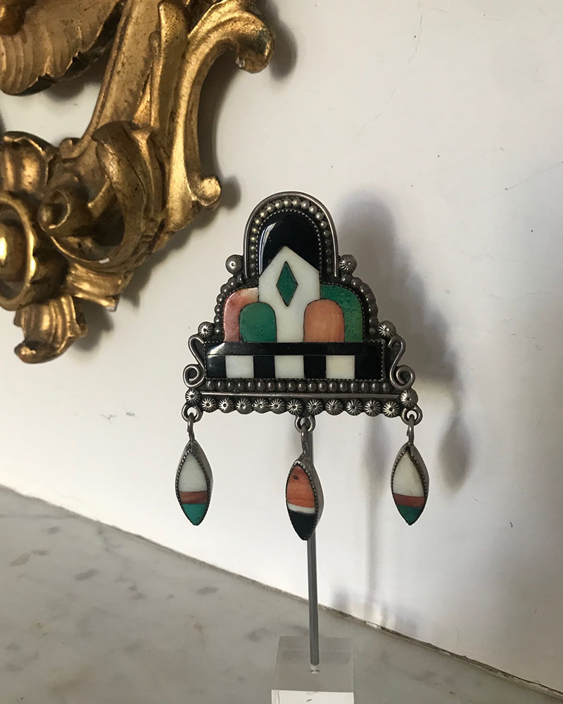 Extraordinary Zuni Raincloud Pin