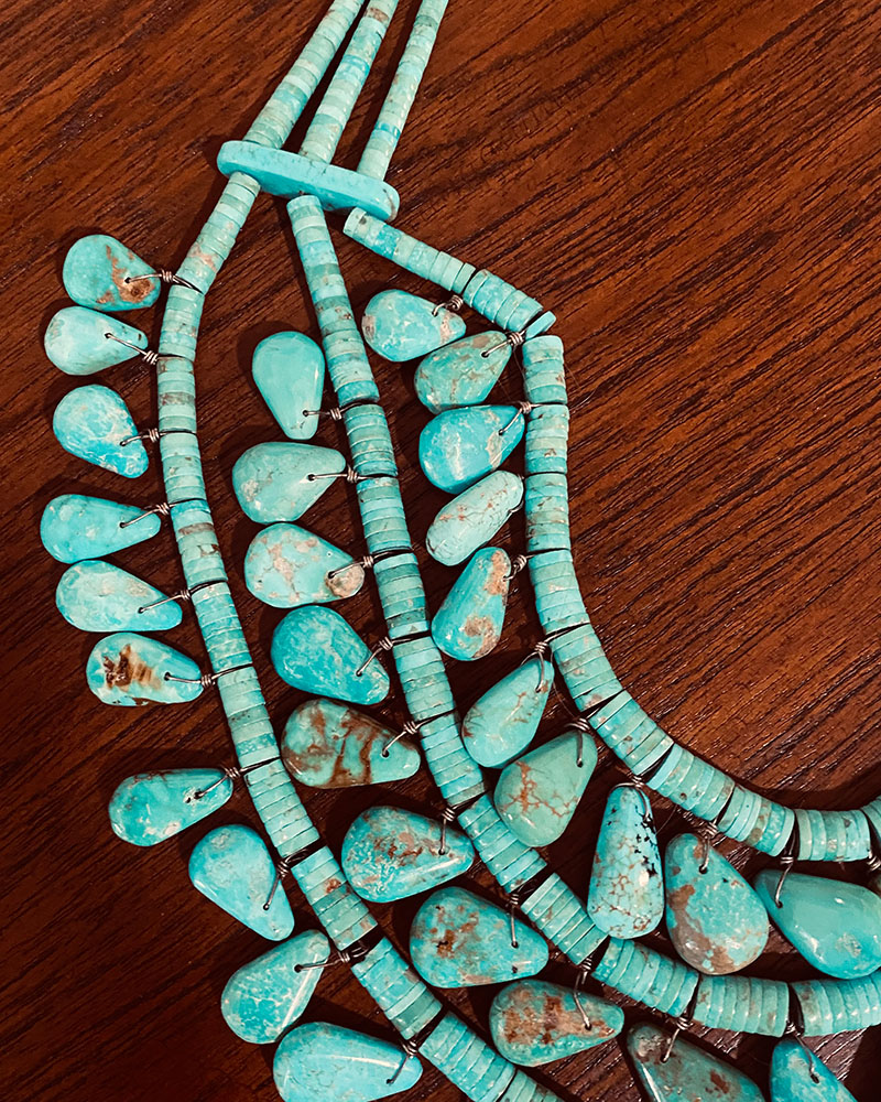 Magnificent Joe Reano Snr Turquoise Necklace