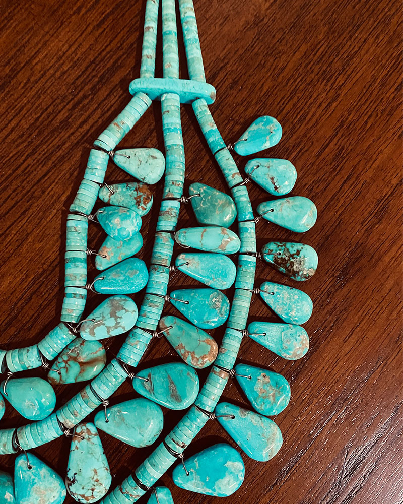 Magnificent Joe Reano Snr Turquoise Necklace