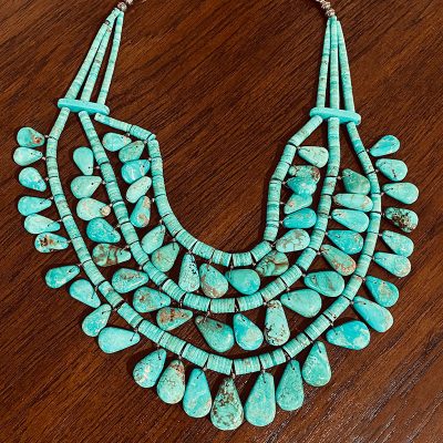 Magnificent Joe Reano Snr Turquoise Necklace