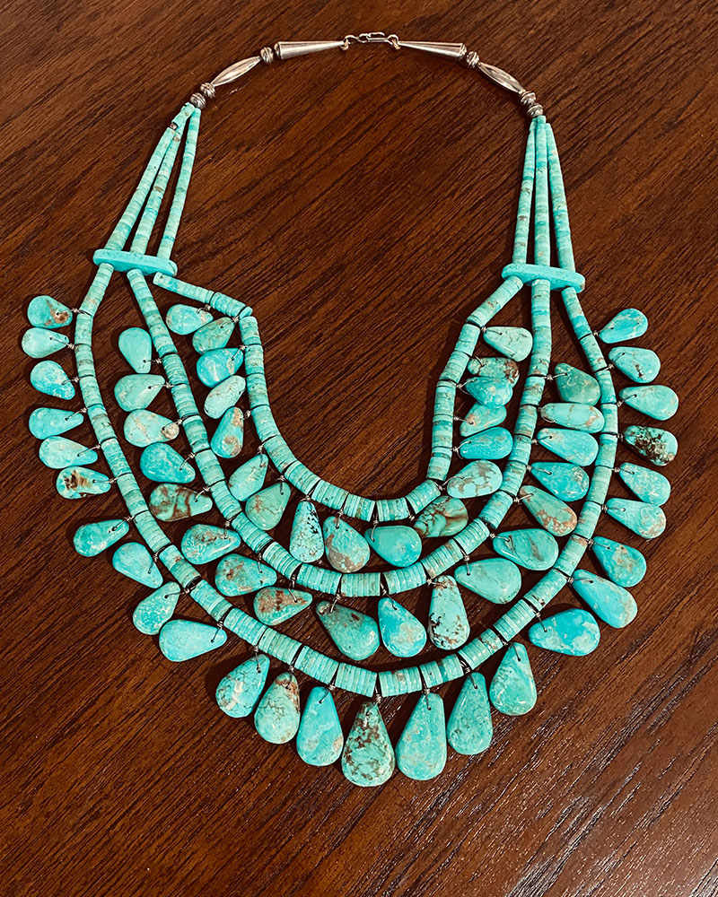 Magnificent Joe Reano Snr Turquoise Necklace