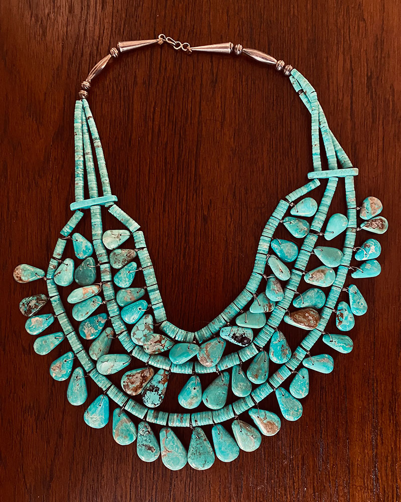 Magnificent Joe Reano Snr Turquoise Necklace