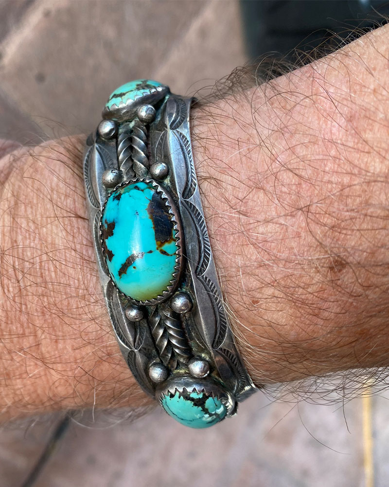 Turquoise Navajo Carinated Bracelet