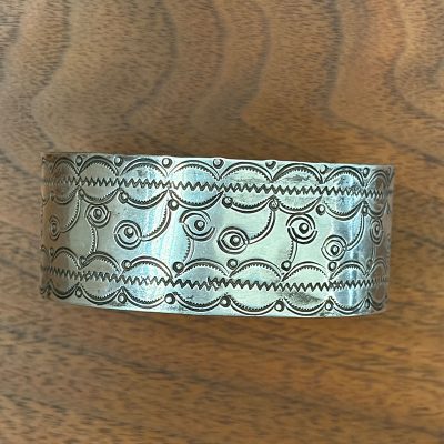 Silver Pueblo Stamped Bracelet