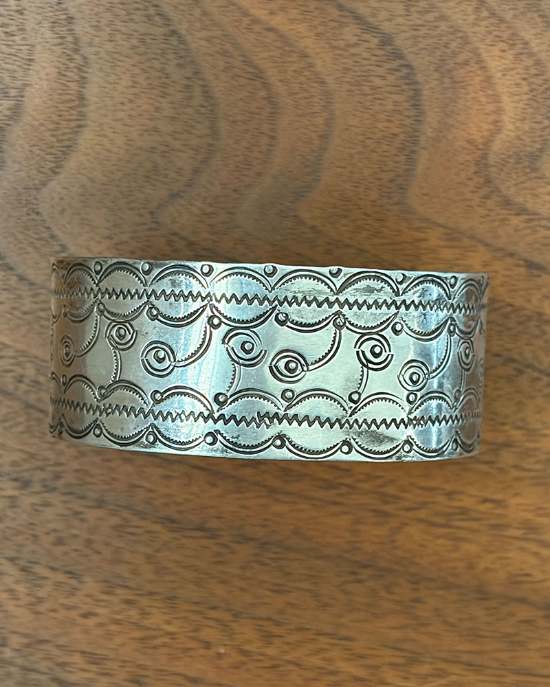 Silver Pueblo Stamped Bracelet