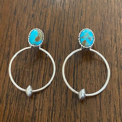 Turquoise Hoop Earrings