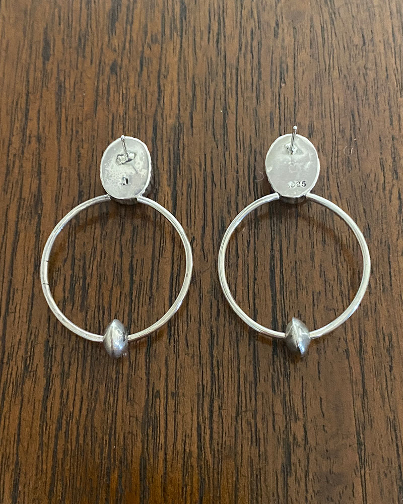 Turquoise Hoop Earrings