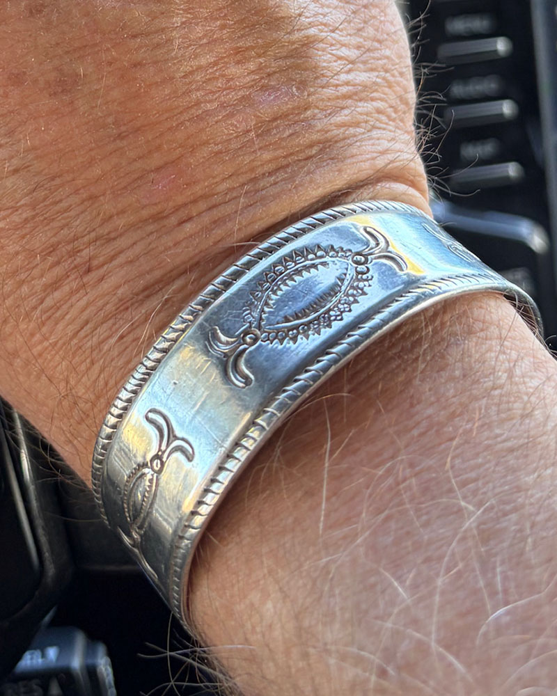 C.1890s Navajo Silver Bracelet