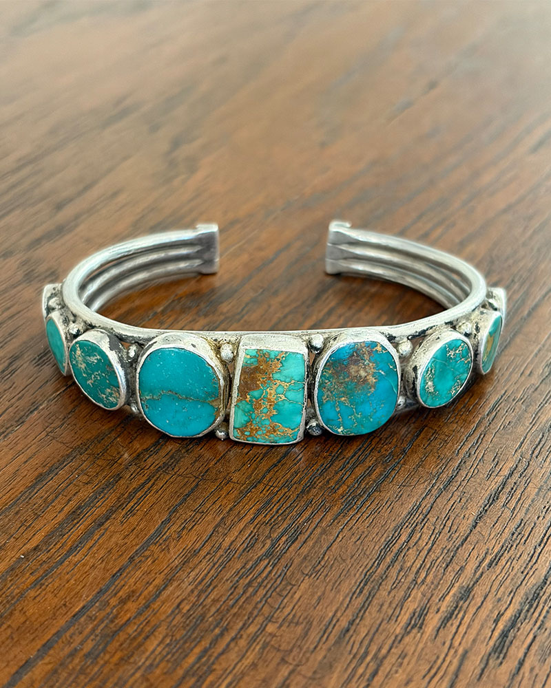 Sensational Navajo Turquoise Row Bracelet
