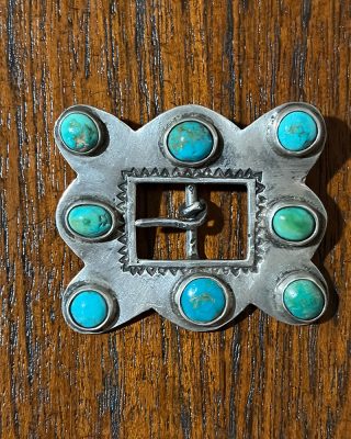 Turquoise Navajo Belt Buckle