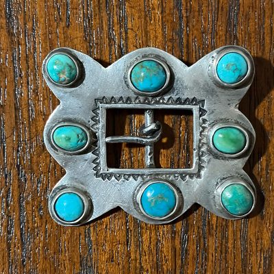 Turquoise Navajo Belt Buckle
