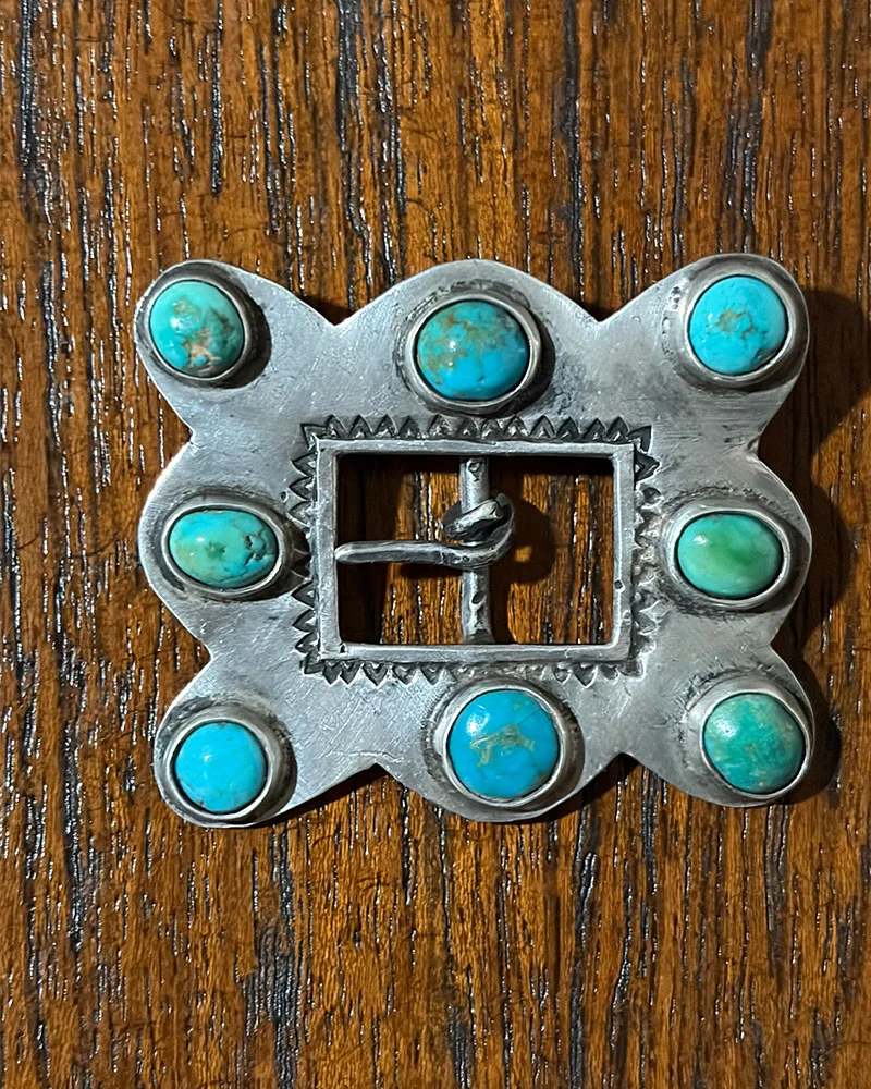 Turquoise Navajo Belt Buckle