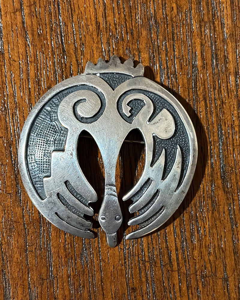 Hopi Overlay Pin Pendant Hopi Overlay Pin Pendant