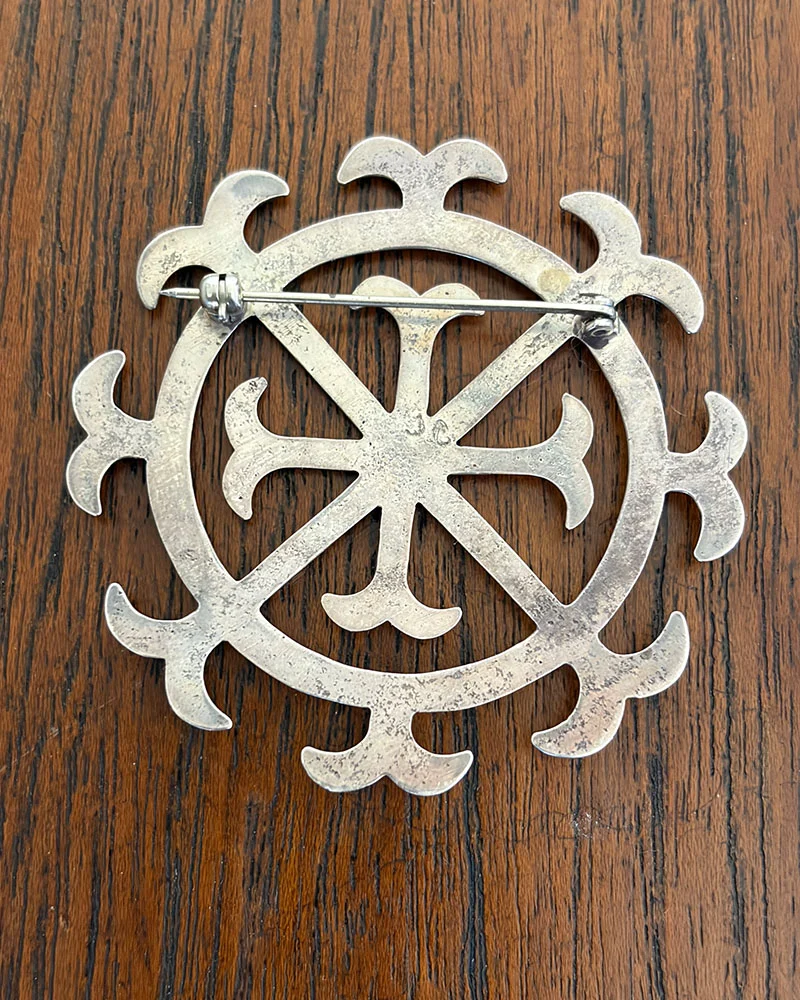 Navajo Cast Silver Pin