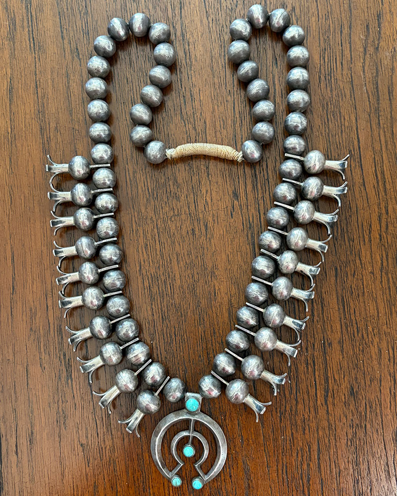 Early Navajo Squash Blossom Necklace Early Navajo Squash Blossom Necklace