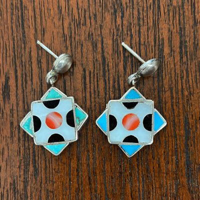 Zuni Inlay Earrings