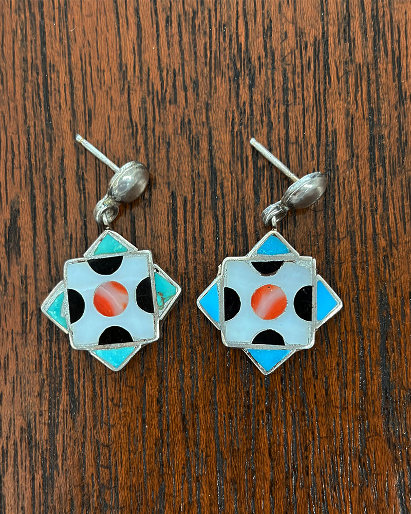 Zuni Inlay Earrings