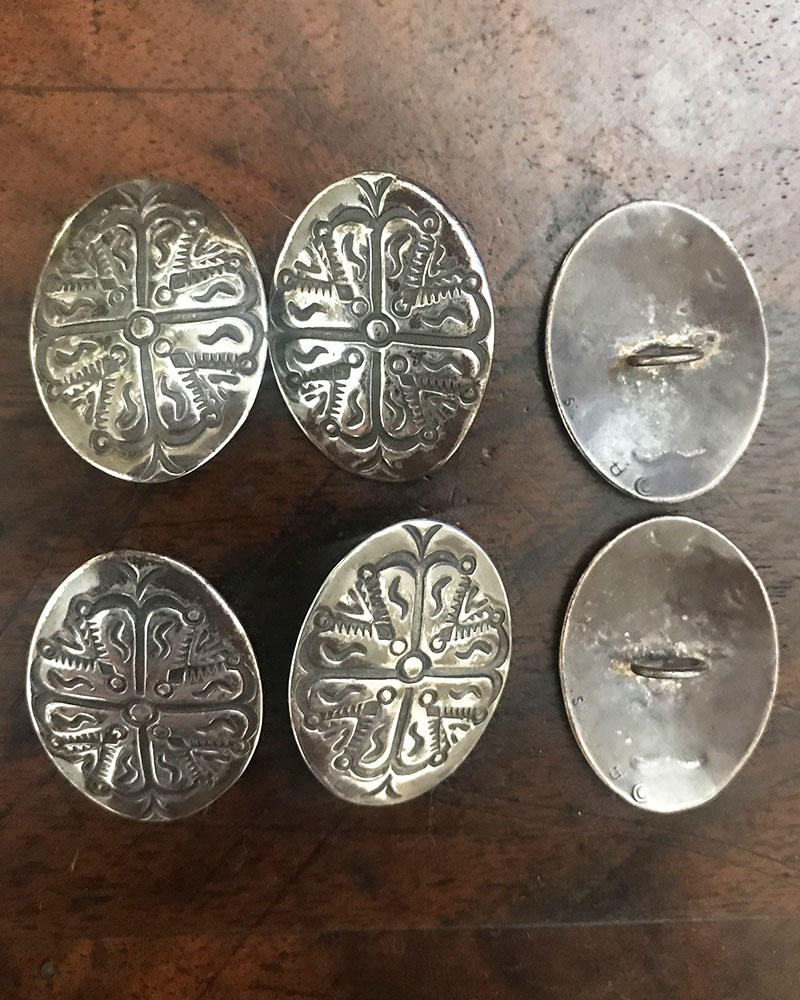 Silver Navajo Buttons