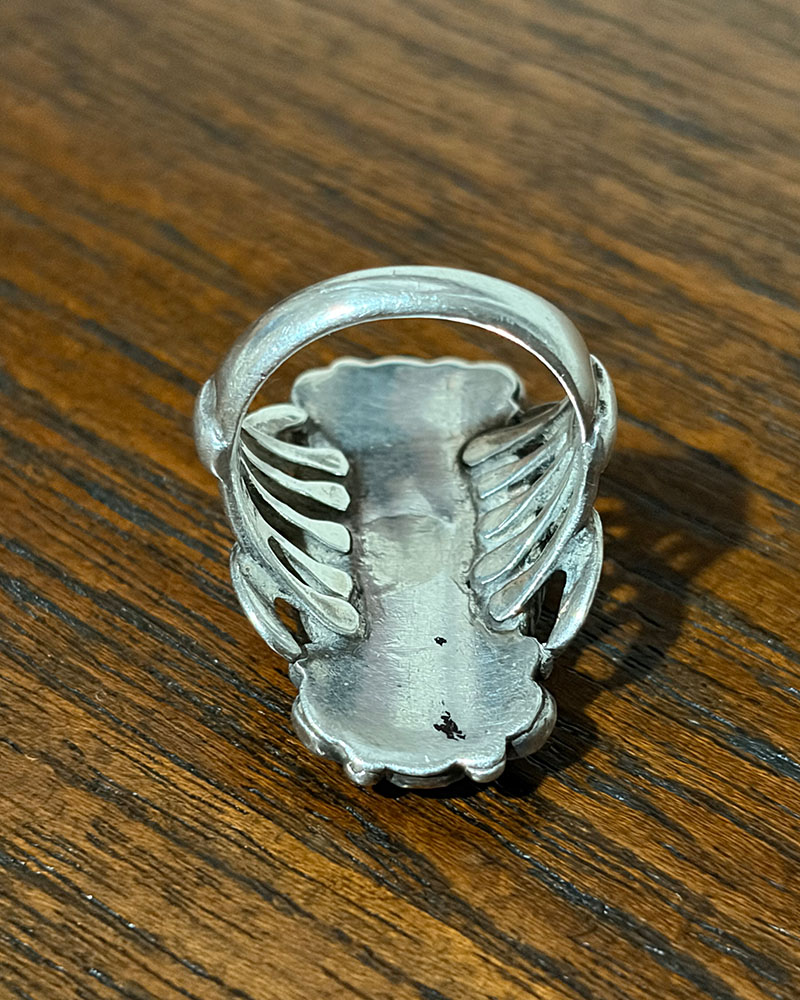 Ornate Navajo Turquoise Ring
