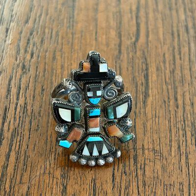Zuni Inlay Knifewing Ring
