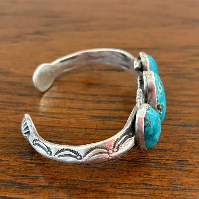 Navajo Silver and Turquoise Bracelet