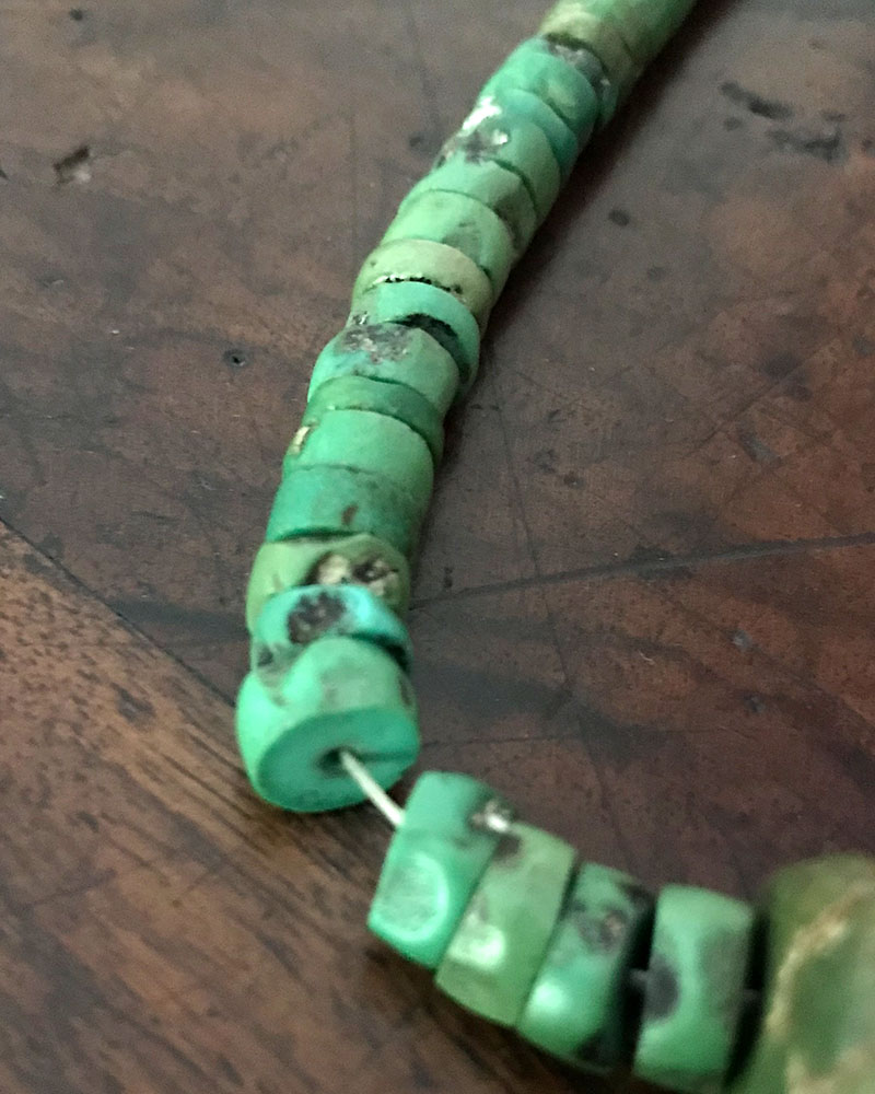 Cerrillos Turquoise Heishi Necklace