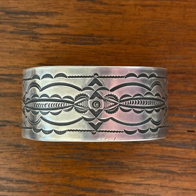 Navajo Stamped Silver Bracelet