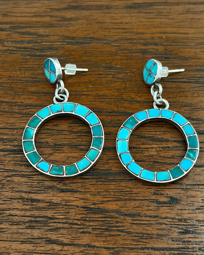Zuni Channel Inlay Earrings