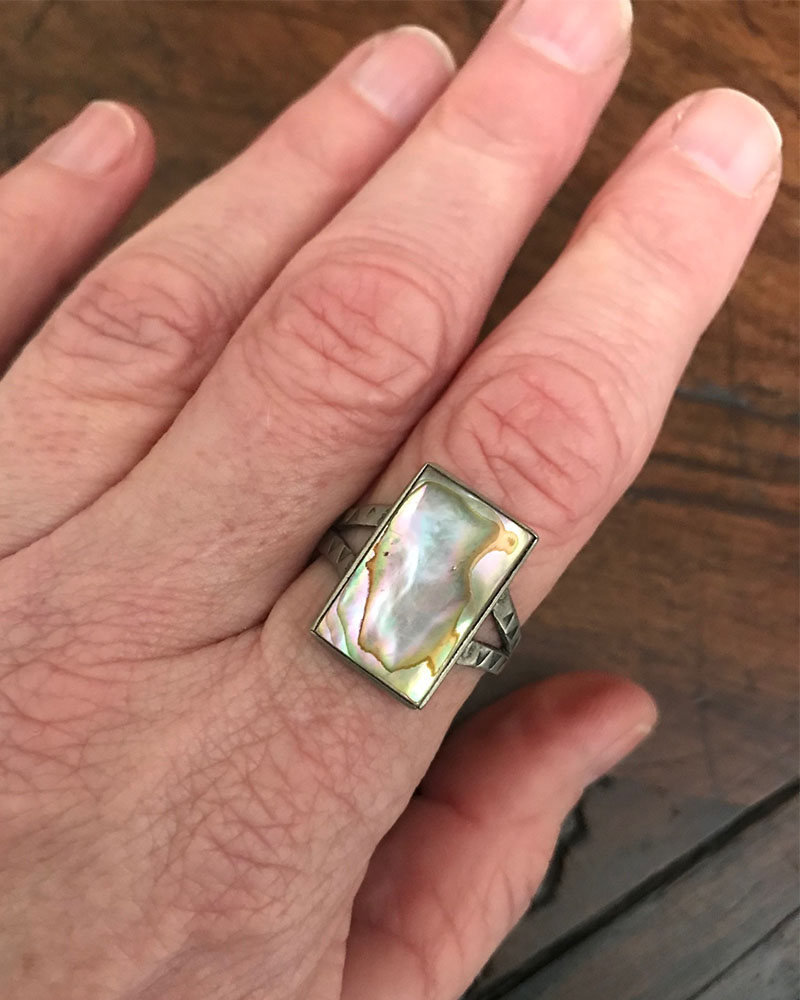 Osage Indian Shell Ring