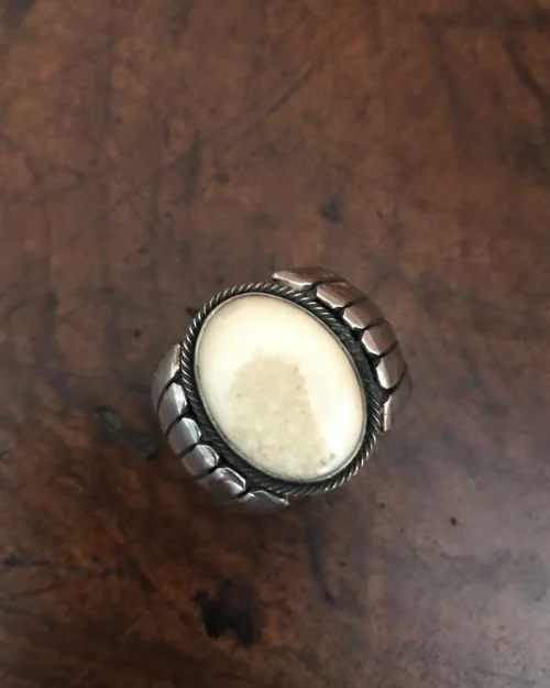 Fossilised Mammoth Ivory Ring