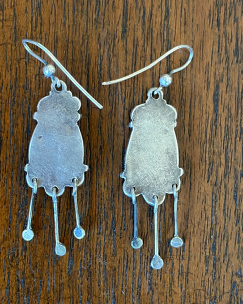 Navajo/Zuni Blue Gem Earrings