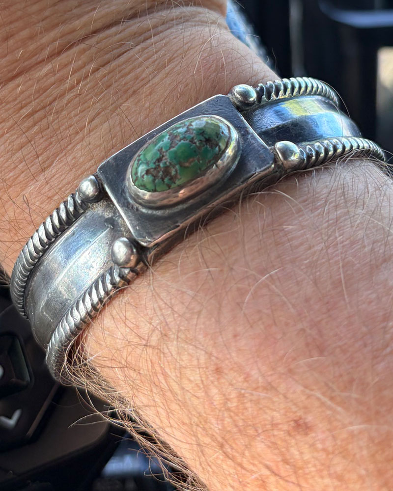 Single Stone Navajo Bracelet Single Stone Navajo Bracelet