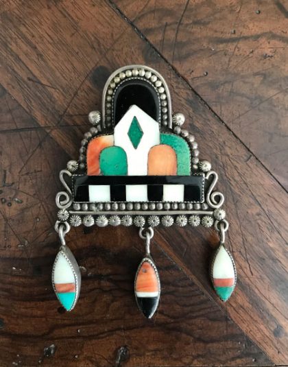 Extraordinary Zuni Raincloud Pin