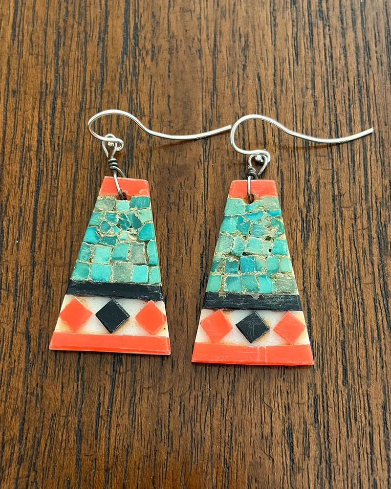 Santo Domingo Folk Art Earrings
